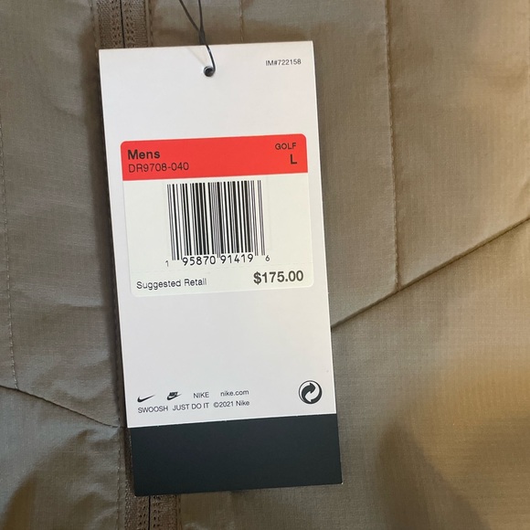 Nike Golf Therma-fit ADV Vest Jacket Water Repellent - Light Brown - Men’s Large - Picture 8 of 8